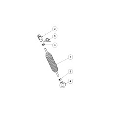 Traction spring with screw M10x50 ORIGINAL GRIN BCH-0601
