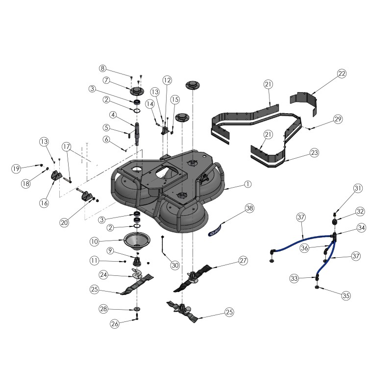 Distributeur 3 voies G1/2-12 (QSLV3-G1/2-12) ORIGINAL GRIN PRT-1565
