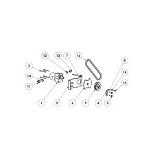 Original Grin BCH-0640 GR1 Bioch-100 Pump Belt Tensioner