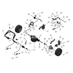 XM Gear Control (AE300S-B-3-4T-T-PR Cable 1015-52-10-20PA2) ORIGINAL GRIN PRT-1415 | Newgardenstore.eu