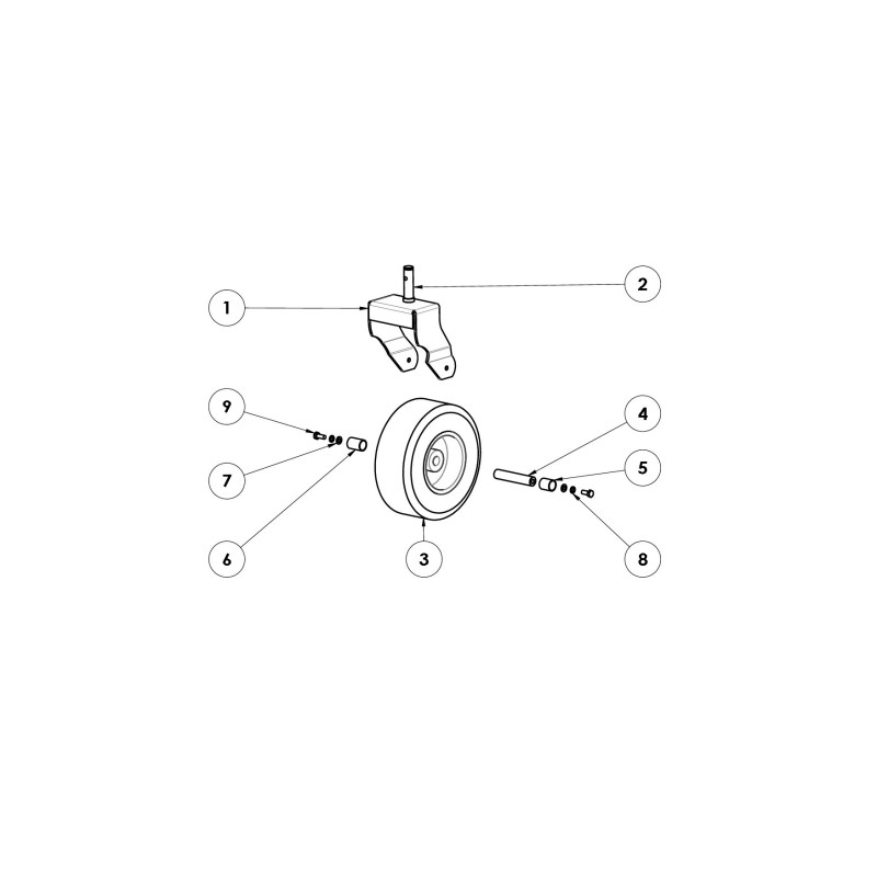 Entretoise 1 roue 130 BIOCH-100 ORIGINAL GRIN BCH-0665