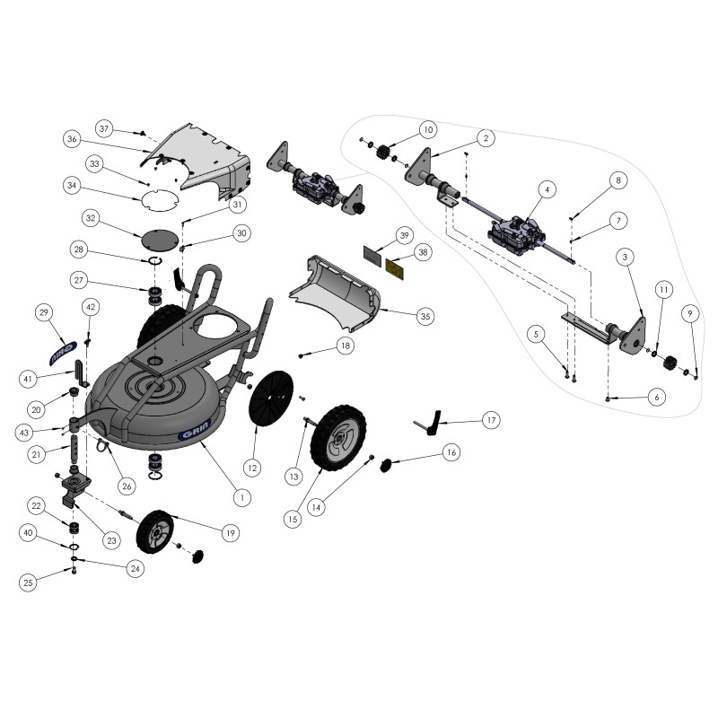 Kit de goupilles autobloquantes SPM GRIN PRT-1312 d'origine obsolète