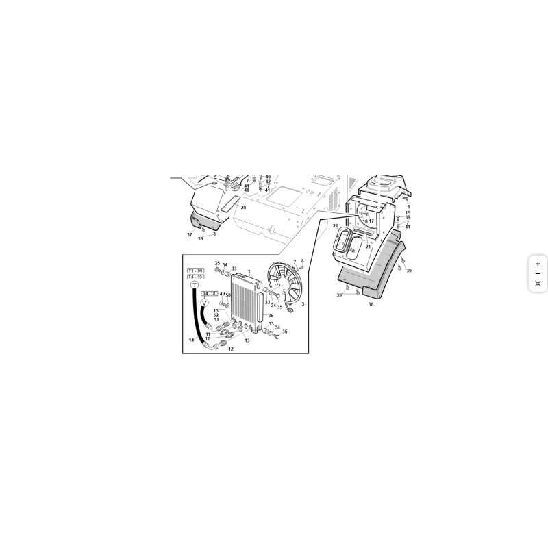 Air-oil exchanger for hydrostatic transmission ORIGINAL KUBOTA GIANNI FERRARI 00.54.10.0050