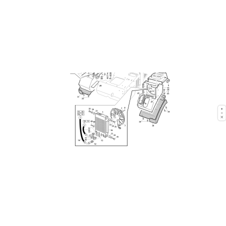 Échangeur air-huile pour transmission hydrostatique ORIGINAL KUBOTA GIANNI FERRARI 00.54.10.0050 | Newgardenstore.eu