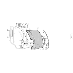 Frontscheibe für ROPS ORIGINAL KUBOTA GIANNI FERRARI 00.99.01.0010