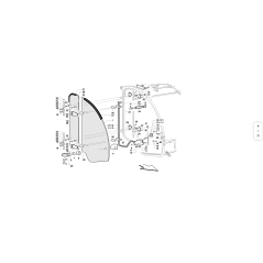Vitre latérale pour porte ROPS ORIGINAL KUBOTA GIANNI FERRARI 00.99.01.0060 | Newgardenstore.eu