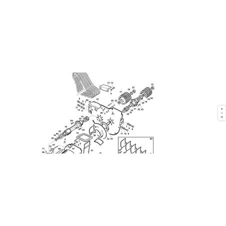 Turbine support plate D.350 3rd series ORIGINAL KUBOTA GIANNI FERRARI 01.50.00.7355 | Newgardenstore.eu