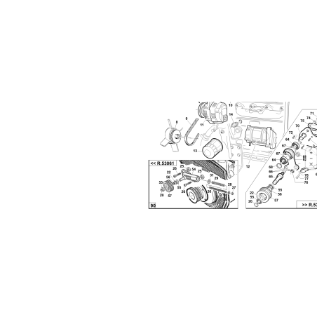Tensor de correa de motor para T1-2-4 ORIGINAL KUBOTA GIANNI FERRARI 01.90.00.1272 | Newgardenstore.eu