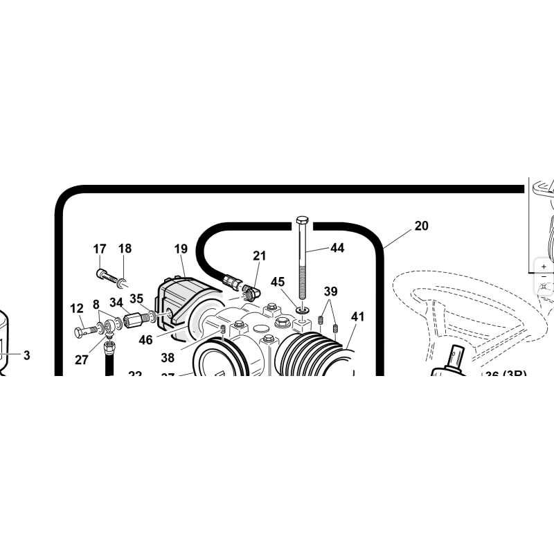 POMPA INGRANAGGI PG/SR 2.1cc ORIGINALE KUBOTA GIANNI FERRARI 00777600145