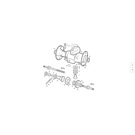 Arbre de roue long avec engrenage Z.13 2ème série ORIGINAL KUBOTA GIANNI FERRARI 01.40.00.1681