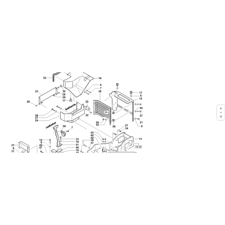 Telaio posteriore appoggio cofano ORIGINALE KUBOTA GIANNI FERRARI 01.50.00.0641