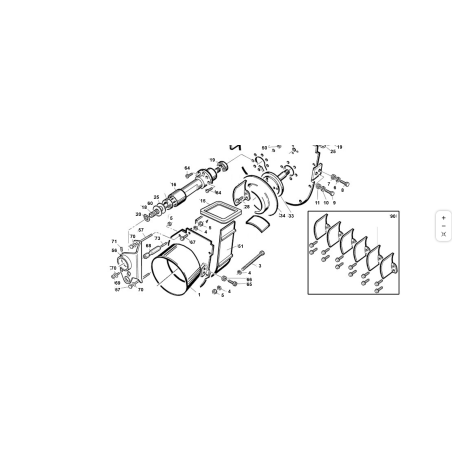 Turbinengehäuse D.350 ORIGINAL KUBOTA GIANNI FERRARI 01.50.00.4820