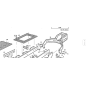 Rear axle support for T1 chassis ORIGINAL KUBOTA GIANNI FERRARI 01.50.00.6570