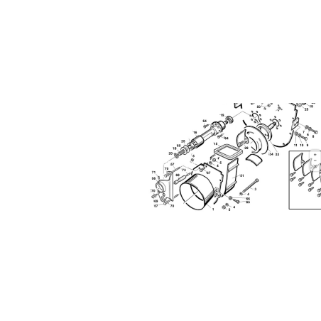 Turbine support plate D.350 2nd series ORIGINAL KUBOTA GIANNI FERRARI 01.50.00.7350