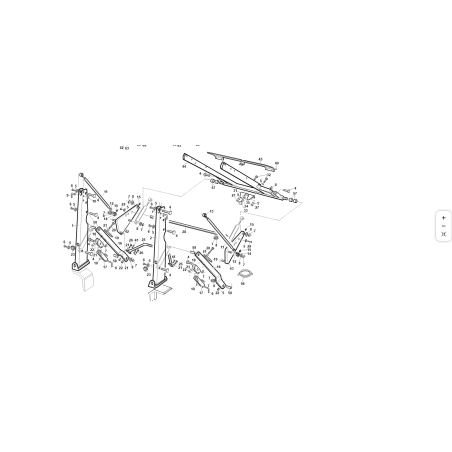 Triangolo SN x elevatore T1 ORIGINALE KUBOTA GIANNI FERRARI 01.50.00.7440
