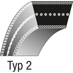 Courroie 312.7 x 2083 compatible avec tracteur DIXON ZTR421 - ZTR422