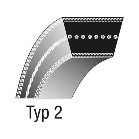 Courroie 312.7 x 2083 compatible avec tracteur DIXON ZTR421 - ZTR422 | Newgardenstore.eu