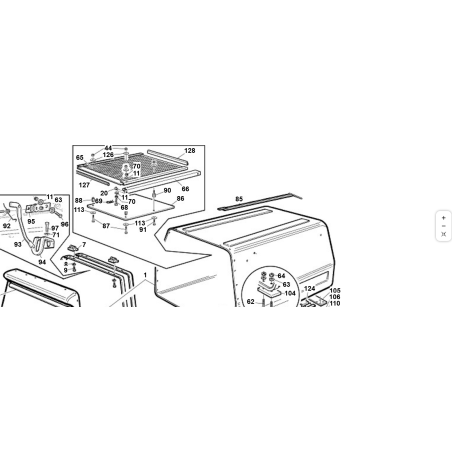 Protection ABS pour filet de conteneur 1000 LT ORIGINAL KUBOTA GIANNI FERRARI 01.30.00.0320