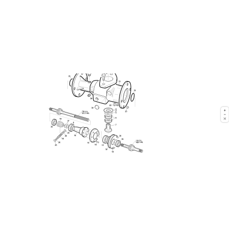 Front pinion pair with Z.22 T4 ORIGINAL KUBOTA GIANNI FERRARI 01.40.00.1570