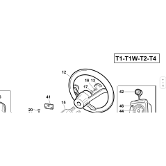 Volante D.320 PP03 ORIGINALE KUBOTA GIANNI FERRARI 00.25.03.0020