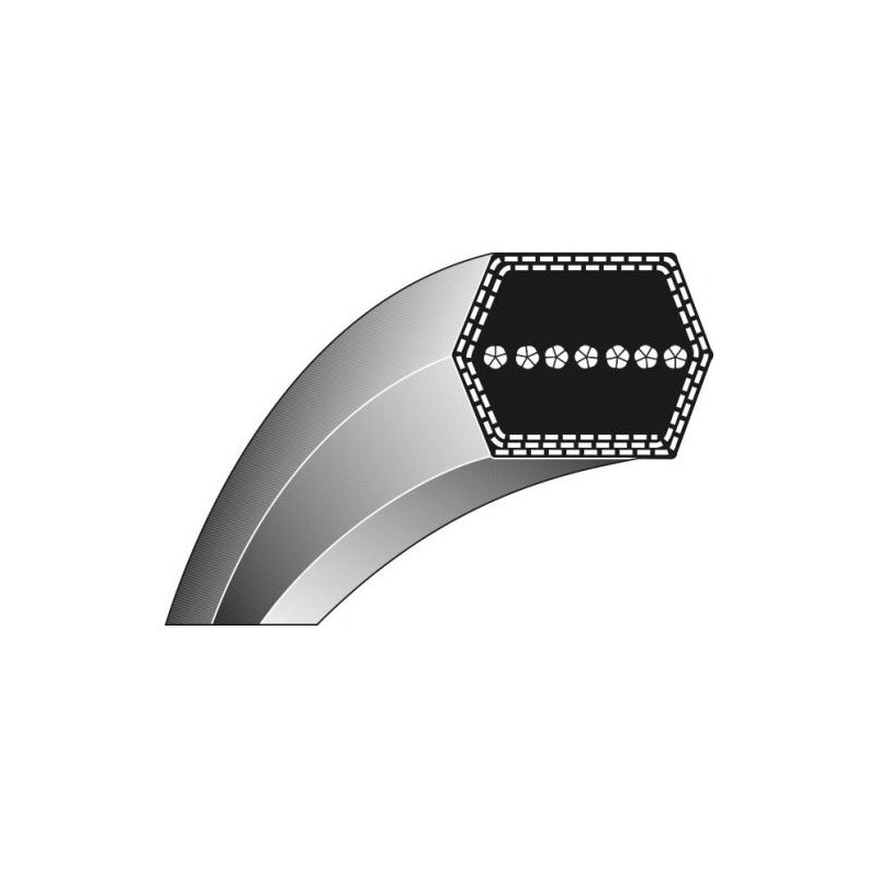 Courroie d'entraînement 4-12.7x2311 compatible scarificateur AL-KO CLASSIC T920HR