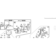 Braccio tendicinghia K.1105-1505 ORIGINALE KUBOTA GIANNI FERRARI 00.55.01.0712