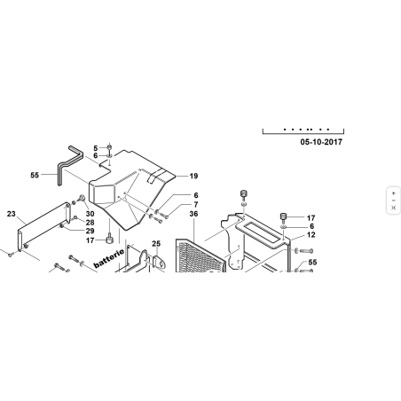 Carter protezione ORIGINALE KUBOTA GIANNI FERRARI 01.50.00.0253