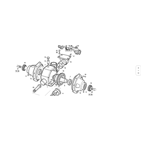 Vordere Stütze hintere Box T4 ORIGINAL KUBOTA GIANNI FERRARI 01.50.00.4570