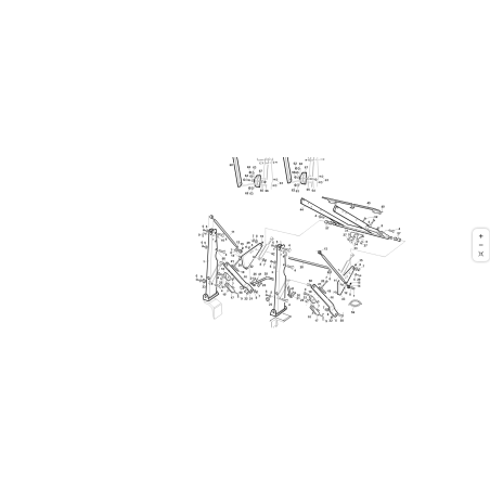 Tringlerie de chariot élévateur Kubota T4 d'origine GF 01.50.00.5690