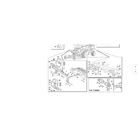 Support de phare d'origine Kubota T4 GF 01.50.00.5910