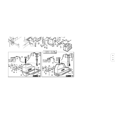 Protection/support de réservoir d'origine KUBOTA GIANNI FERRARI 01.50.01.1600 40L