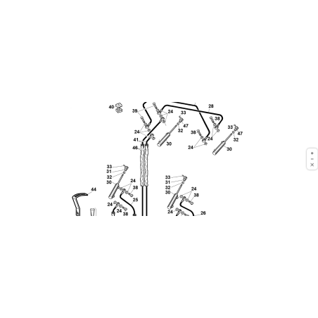 Tubo 1/4 mm.2780 para pala quitanieves T1-2-4 ORIGINAL KUBOTA GIANNI FERRARI 00.41.00.1001