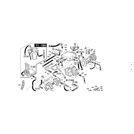 Conector en T M-FG-M 11/16-12JIC ORIGINAL KUBOTA GIANNI FERRARI 00.41.00.1245