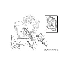 ORIGINAL GIANNI FERRARI courroie de transmission machine professionnelle PLAY GREEN