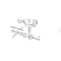 Vorderradnabe Differentialseite 2. Serie ORIGINAL KUBOTA GIANNI FERRARI 01.01.00.0111