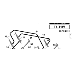 1/4 mm Rohr. 890 Tilt/Elev.T1 ORIGINAL KUBOTA GIANNI FERRARI 00.41.00.0430