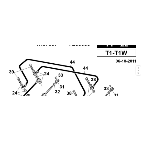 1/4 mm Rohr. 890 Tilt/Elev.T1 ORIGINAL KUBOTA GIANNI FERRARI 00.41.00.0430