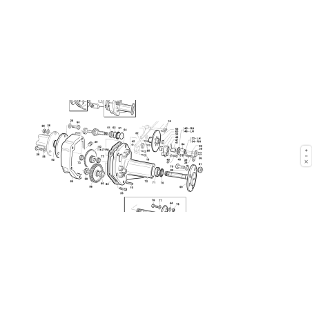 ORIGINAL KUBOTA GIANNI FERRARI 00.34.01.0110 2-hole caliper body