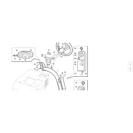 Action pour boîte de vitesses électrique/hydr. T2 ORIGINAL KUBOTA GIANNI FERRARI 00.40.00.2272