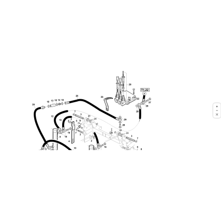 Butée de levier de sécurité du distributeur ORIGINAL KUBOTA GIANNI FERRARI 00.41.00.0610