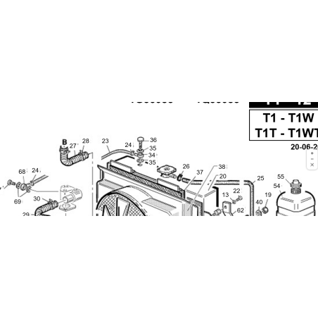 Manguera flexible D.6/12 Carbopress ORIGINAL KUBOTA GIANNI FERRARI 00.89.01.0000