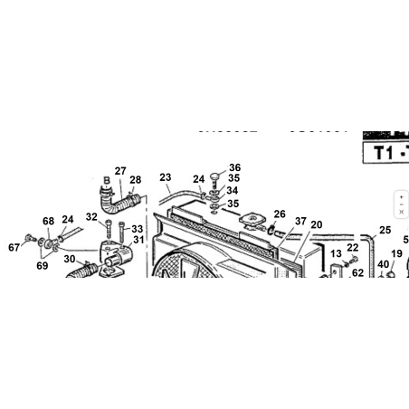 Abrazadera de manguera 40-43 con tirante ORIGINAL KUBOTA GIANNI FERRARI 00.29.02.1043