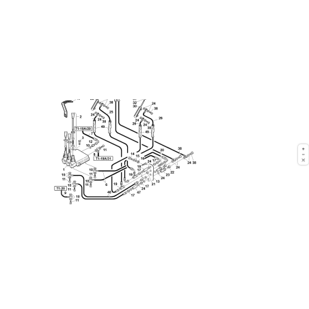 Supporto prese idrauliche elevatore ORIGINALE KUBOTA GIANNI FERRARI 01.50.00.2570