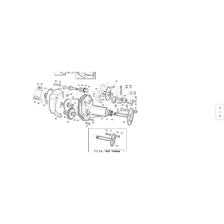 Bras d'étrier de frein à disque d'origine KUBOTA GIANNI FERRARI 01.50.00.5540 T4