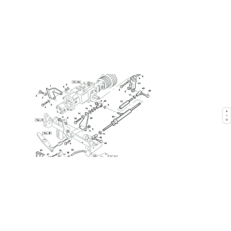 Colonne de commande de pompe 25cc T4 ORIGINAL KUBOTA GIANNI FERRARI 01.50.00.5590