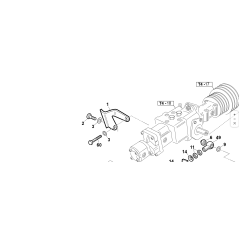 Sostegno pompa 25 cc.x trasm.idrostatica ORIGINALE KUBOTA GIANNI FERRARI 01.50.00.6070