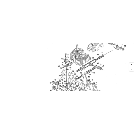 Bras d'entraînement moteur/pompe hydraulique T1 ORIGINAL KUBOTA GIANNI FERRARI 01.50.00.7370