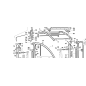 Supporto girofaro Rops ORIGINALE KUBOTA GIANNI FERRARI 01.50.00.8760