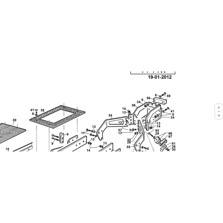 Rear bumper-frame spacer T1 ORIGINAL KUBOTA GIANNI FERRARI 01.50.01.1710