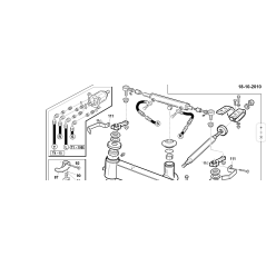 Positioning of hydraulic pipes rear axle T1W ORIGINAL KUBOTA GIANNI FERRARI 01.50.01.1741 | Newgardenstore.eu